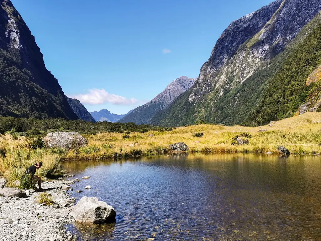 Hidden Lake in the Clinton Valley on the Milford Track