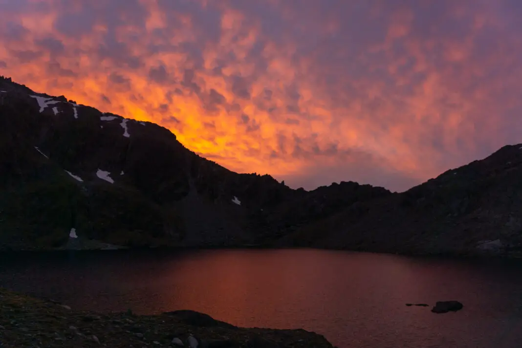 Sunset over Lake Nerine