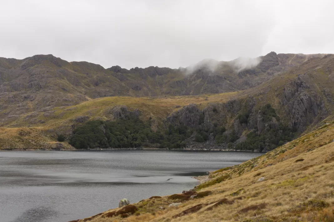 Lake Sylvester in cloud