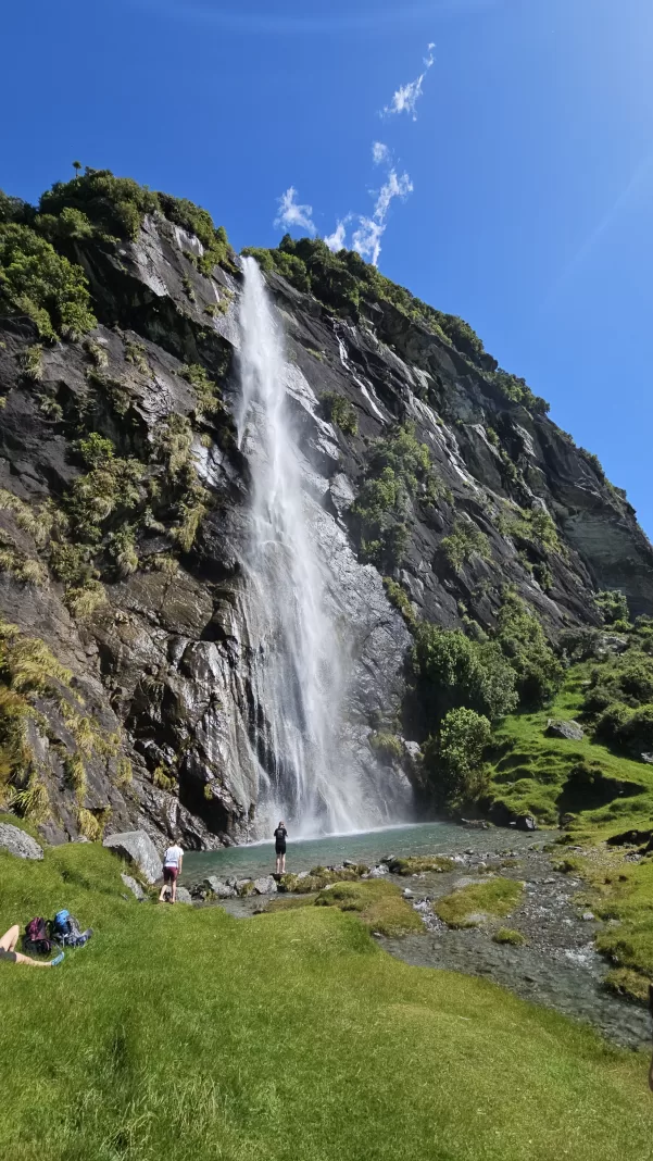 Wishbone Falls in the Matukituki Valley