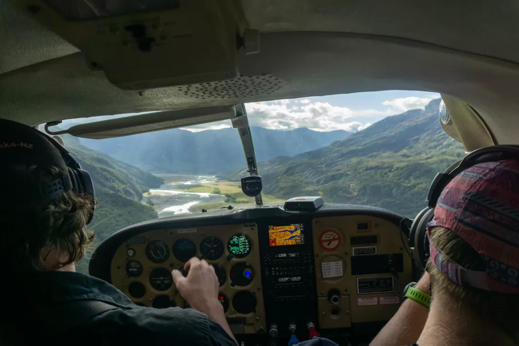 Flying over the Wilkin River